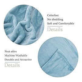 NANPIPER Baby Blankets, Super Soft Fleece Fuzzy Blanket for Toddler, Luxury Cozy Lightweight Microfiber Plush Blanket-Throw Size 30x40,Light Blue