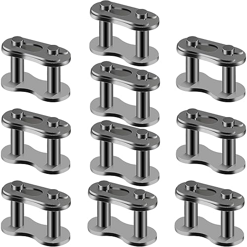 420 Drive Chain Repair Master Connector Split Link for 50cc 66cc 70cc 80cc 90cc 110cc 125cc ATV Quad Scooter Motorcycle Go Kart Moped Pit Dirt Pocket Mini Bike Pack of 10