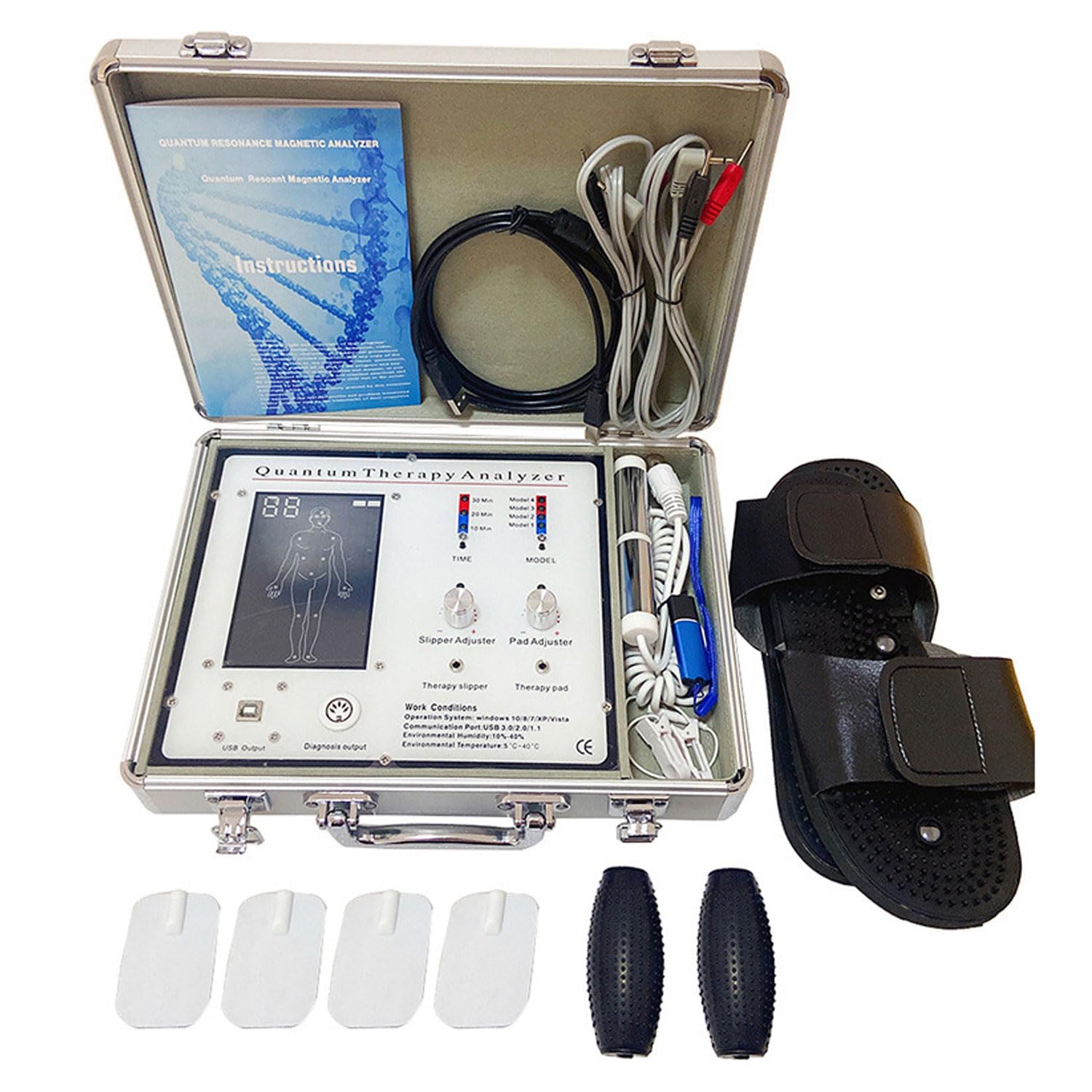 Analizzatore di Salute 3 in 1 a Risonanza Magnetica, Scansione Corporea e Biorisonanza con 54 Rapporti, Per un Check-up Completo e Non Invasivo a Casa (Italiano)