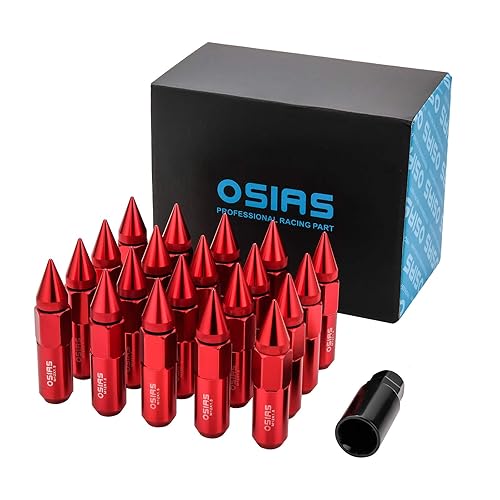 OSIAS 20PCS M12X1.5 Tuercas para ruedas de carrera 60MM para Honda