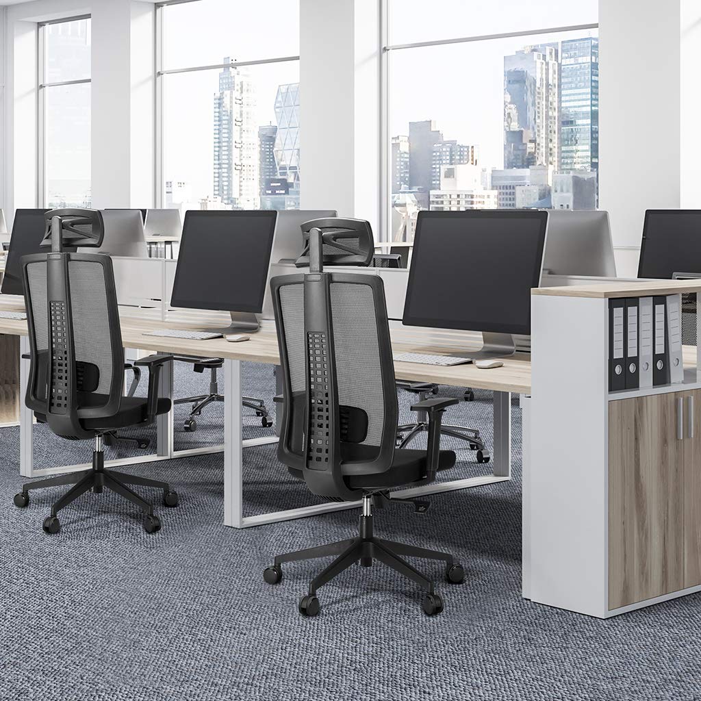 LANGRIA Office Chair HighBack Mesh Chair, Fully Adjustable Computer