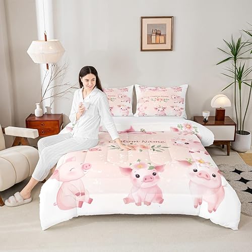 Miniatura 8 de Erosebridal Juego de edredón de baloncesto rosa tamaño individual para niños y niñas, juego de ropa de cama con temática deportiva, juego de ropa de