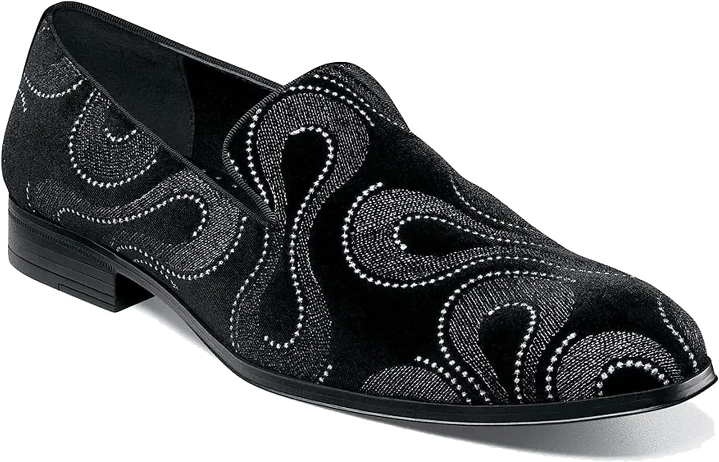 Stacy Adams Mens Swainson Embroidered Slip on Loafer