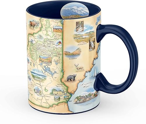 Miniatura 48 de Xplorer Maps Taza de cerámica con mapa de la isla de San Juan (16 onzas) – Taza de café sin BPA para bebidas calientes y frías – perfecta