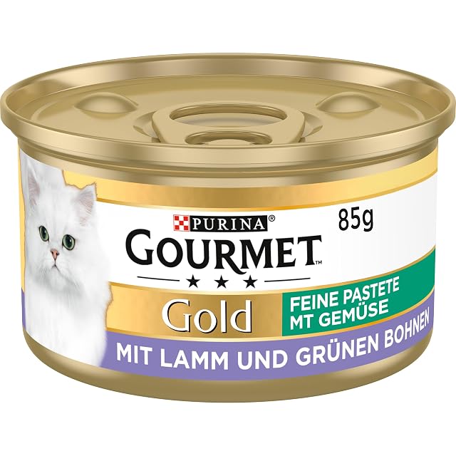 Gourmet Purina Gold - Pasta Fina para Gatos, alimento húmedo (12 latas de 85 g)