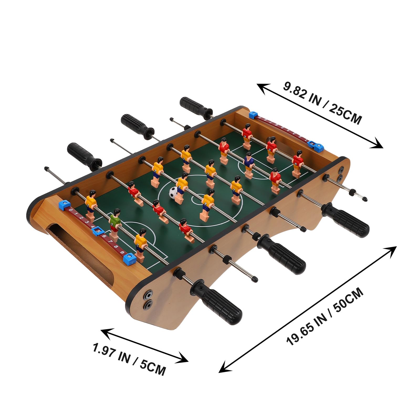 Zerodeko Gioco Interattivo Calcio Balilla da Tavolo per Famiglia e Ragazzo Ragazza, Resistente e Robusto, in Plastica e Metallo Inossidabile, per Momenti di Gioco Genitore-figlio