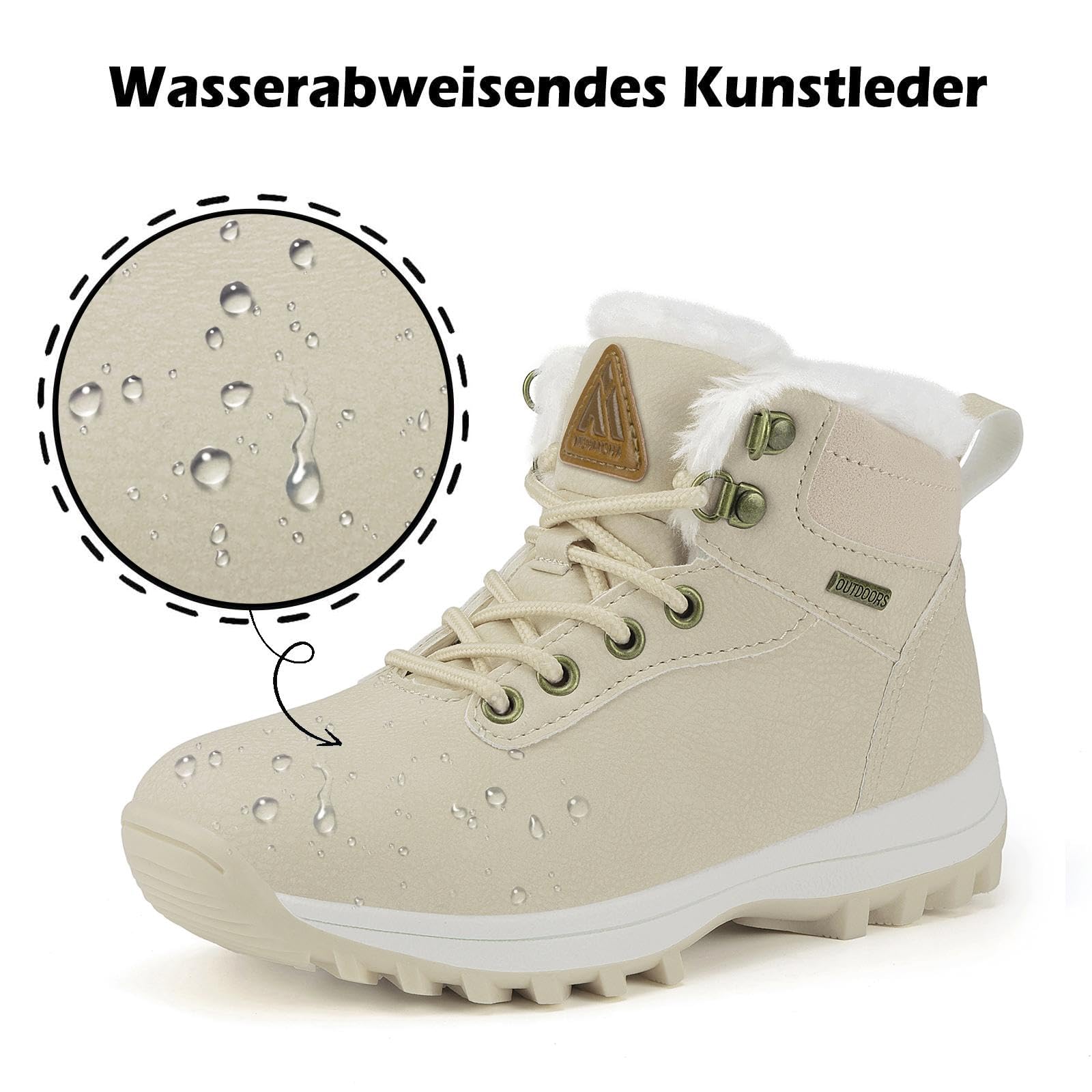 Mishansha Scarpe Invernali Bambini Antiscivolo Stivaletti Invernali con Calda Imbottitura per Ragazzi e Ragazze, Bambino e Bambina, Gr.24-36