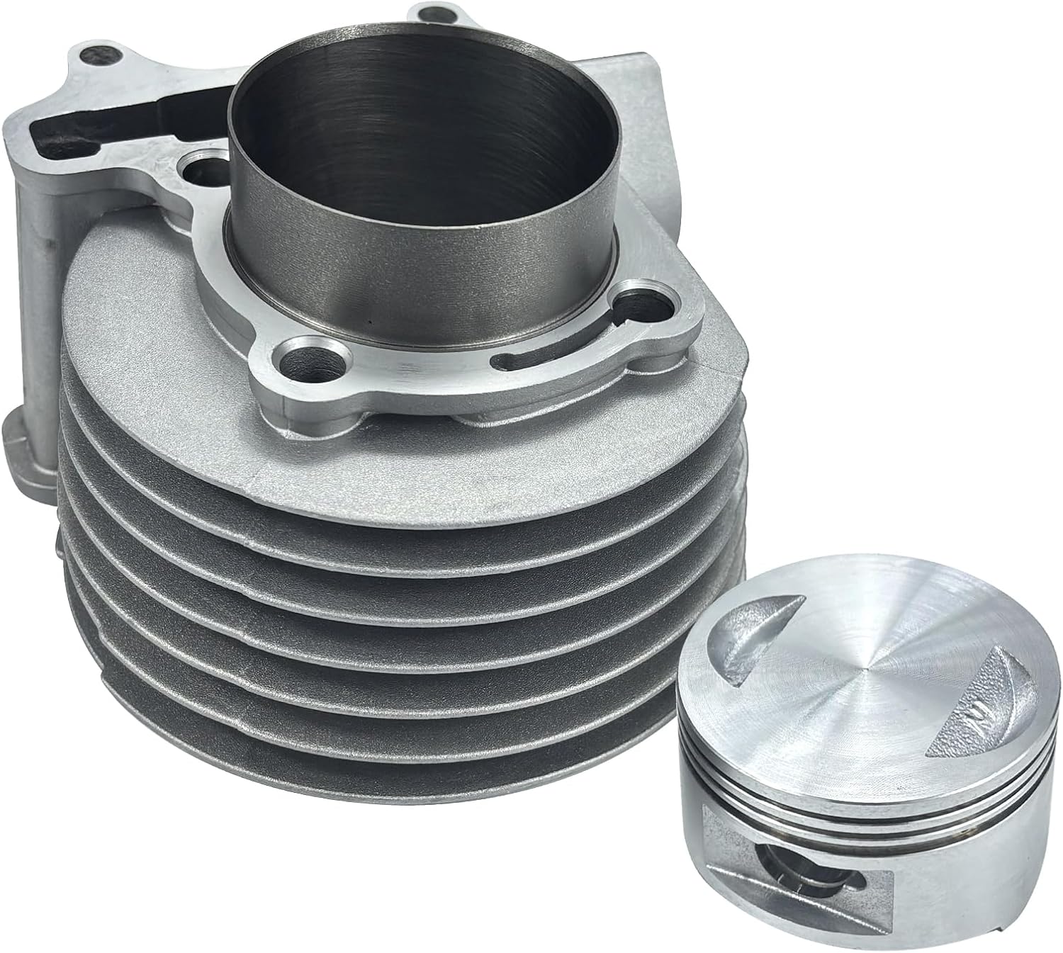58.5mm Big Bore Cylinder with Piston Ring Gasket Spark Plug Top End Rebuild Kit for GY6 150cc 4 Stroke 152QMI 157QMJ TAOTAO JONWAY ZNEN Roketa ATV Moped Go-Kart