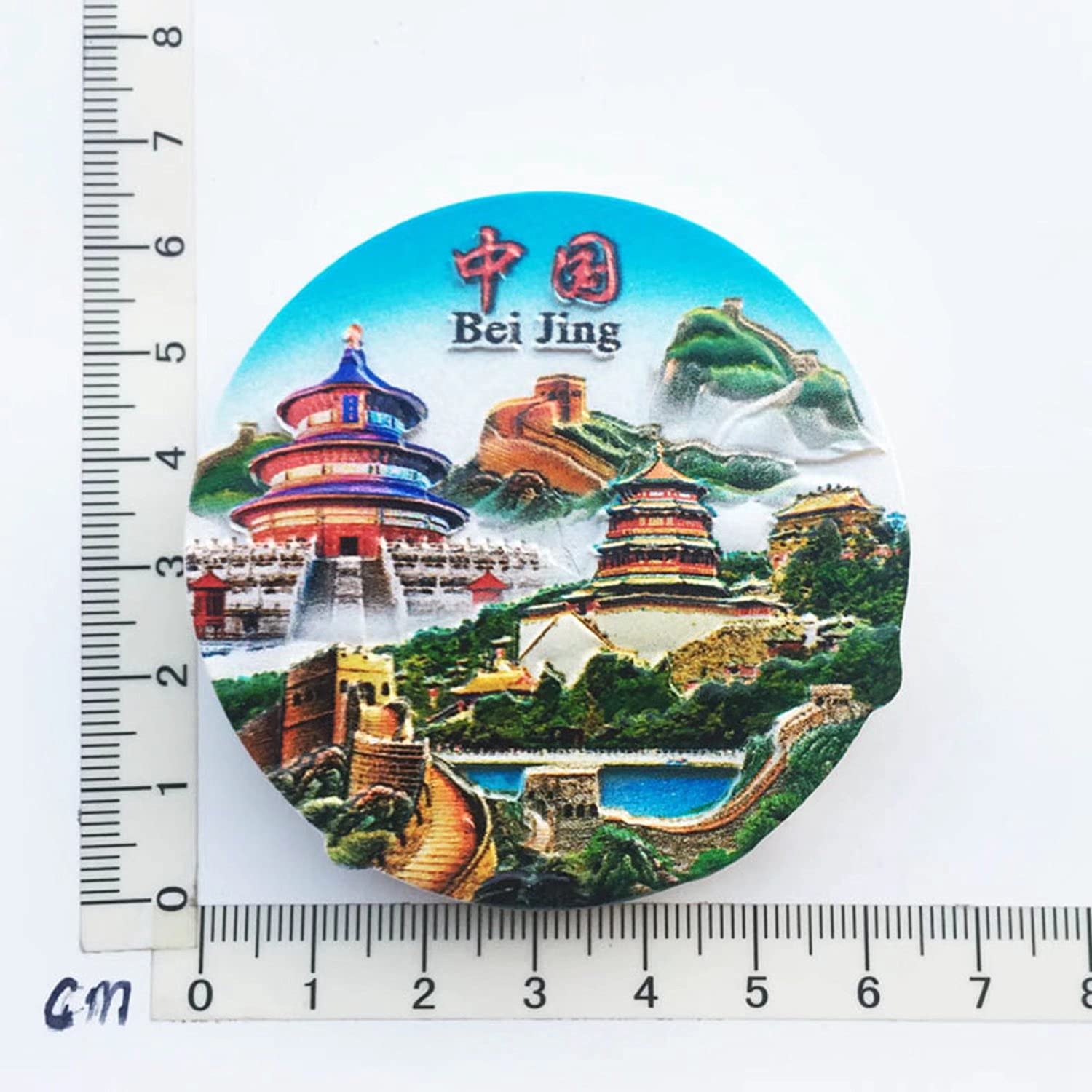 MUYU – Magnete Frigorifero 3D Grande Muraglia Cinese, Souvenir Da Pechino, Fatto A Mano In Poliresina, 7x5 Cm