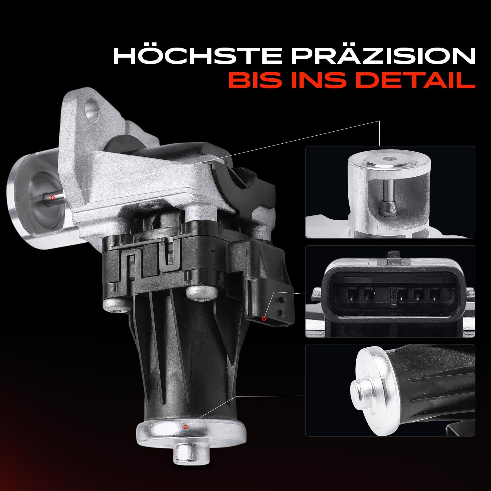 Frankberg 1x AGR-Ventil Kompatibel mit A-Klasse W176 B-Klasse W242 W246 2013-2018 Note E12 Qashqai II J11 2013-Heute Clio IV BH KH 2012-Heute Me.g.a.ne III 2009-Heute 1.5L Diesel