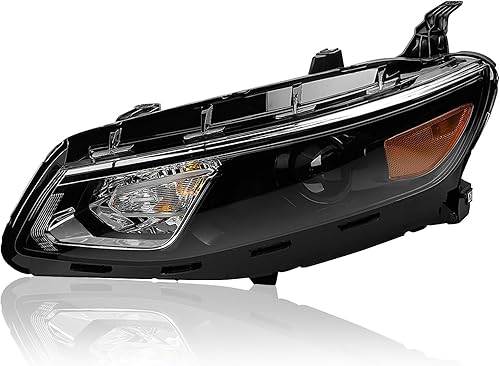 Miniatura 2 de JZ AUTO Compatible con faros delanteros Chevrolet Malibu 2016 2017 2018 con bombillas halógenas lado del conductor izquierdo