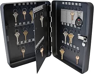 Smith & Locke Cylinder Small 20 Hook Key-locked Key Cabinet - View #6