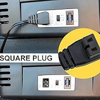 Vista 6 de DRRI Compresor portátil de ángulo recto de 12 V CC, mini refrigeradores de automóvil, cable de alimentación termoeléctrico universal para automóvil