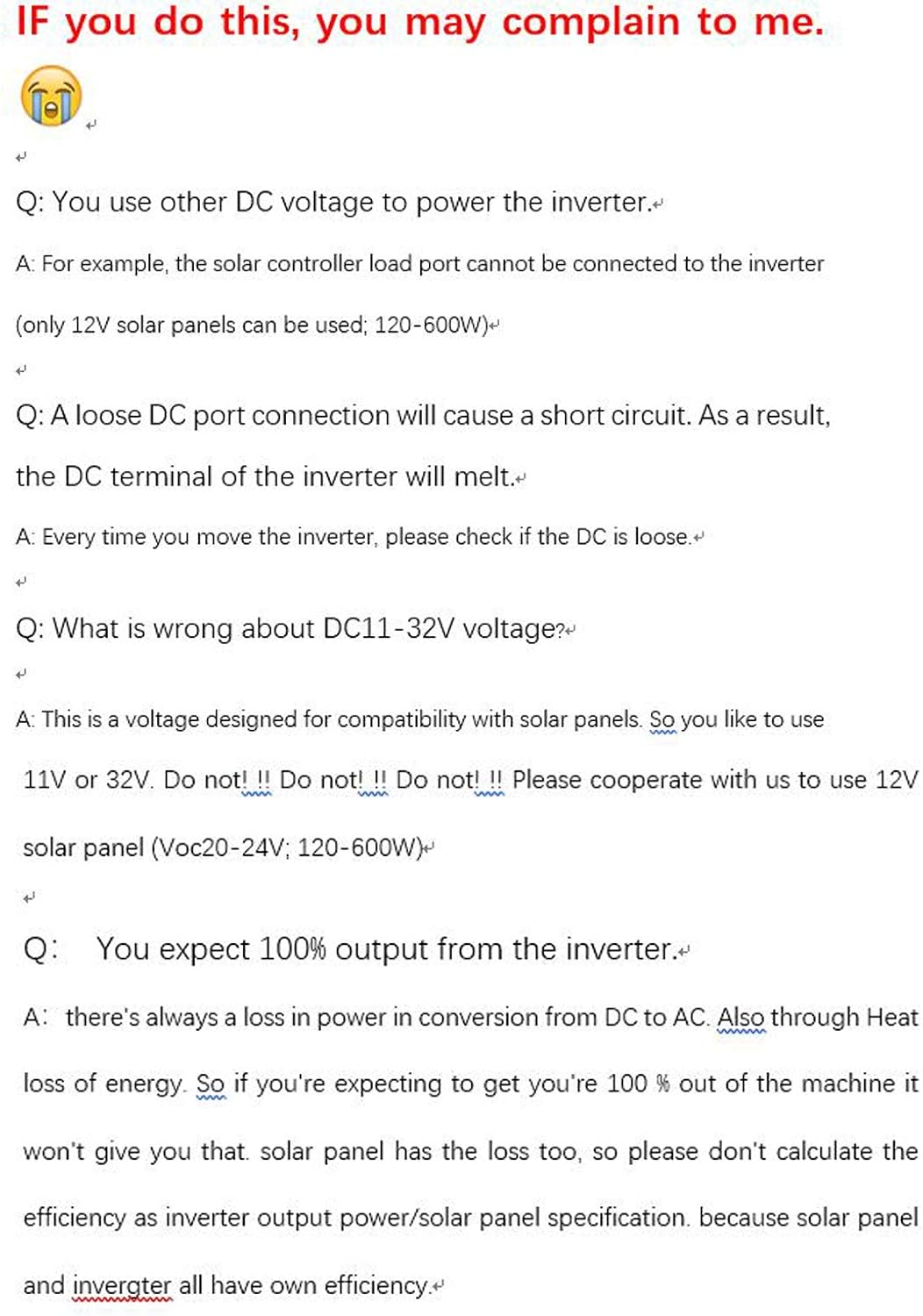 Y&H Grid Tie Inverter 600W Stackable DCDC15-28V PV Input AC110V MPPT Pure Sine Wave Micro Inverter fit for 12V Solar Panel/24V Battery : Automotive