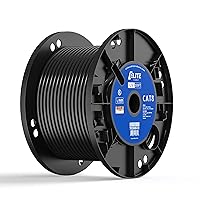 Vista 1 de Elite - Cable Cat8 de 250 pies, resistente a los rayos ultravioleta, 40 GB, 2000 MHz, CMR/Riser + UV/exterior, alta velocidad, cobre sólido puro