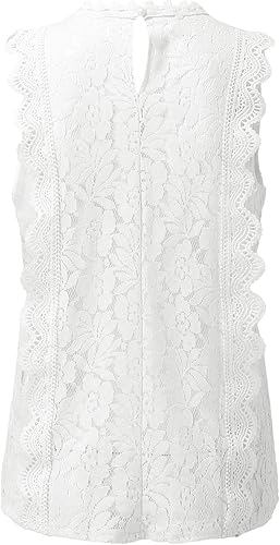 Miniatura 5 de SNKSDGM Camisetas sin mangas para mujer con cuello en V y volantes estilo casual para el trabajo oficina para verano ajuste holgado