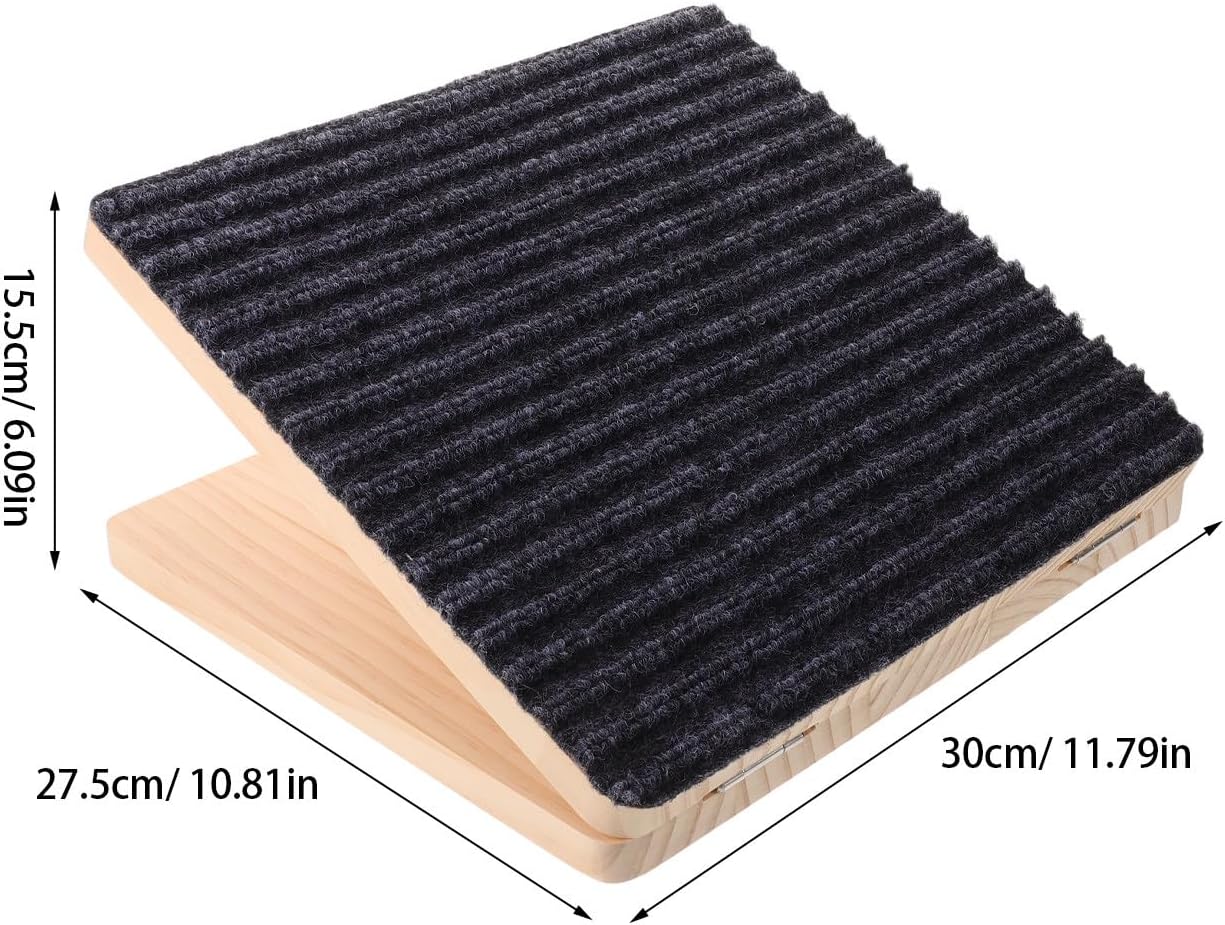 Dog Stair Ramp: Non-Slip Pet Stair Wooden Pet Step for Small Dogs and Cats - Adjustable Height - Staircase Assist for Injured & Older Breeds