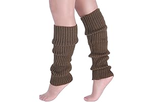 Cozy and Chic Brown Leg Warmers