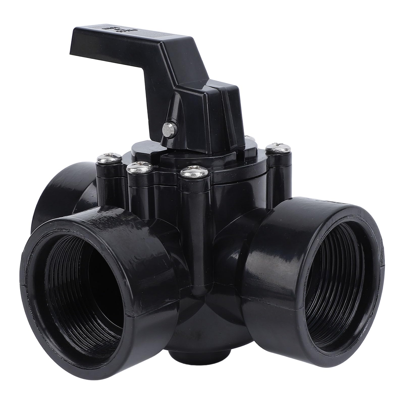 Válvula Desviadora de Tres Vías para Piscina G1 1/2 in ABS Sello Positivo Compatible con Spas 4517