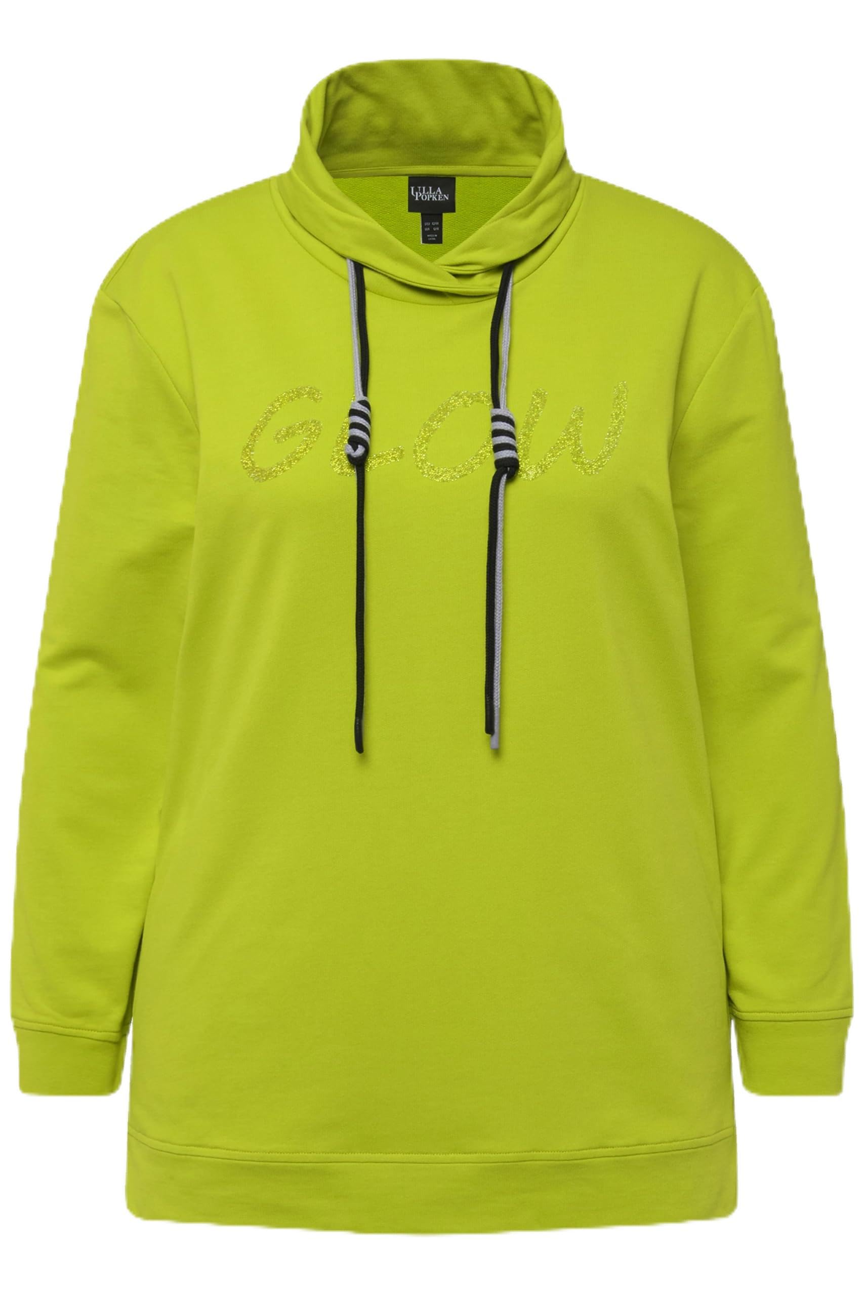 Ulla Popken Damen Sweatshirt mit Print Sweatshirt (1er Pack)