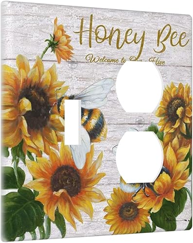 Miniatura 17 de Placa de pared de tortugas marinas, hierba oceánica, medusas, peces y algas marinas, placa de pared de doble palanca, cubierta de interruptor de luz