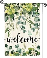 AVOINcolorlife Spring Eucalyptus Flowers Double Sided Garden Flag 12x18 Inch - Durable Weatherproof Outdoor Yard Decor