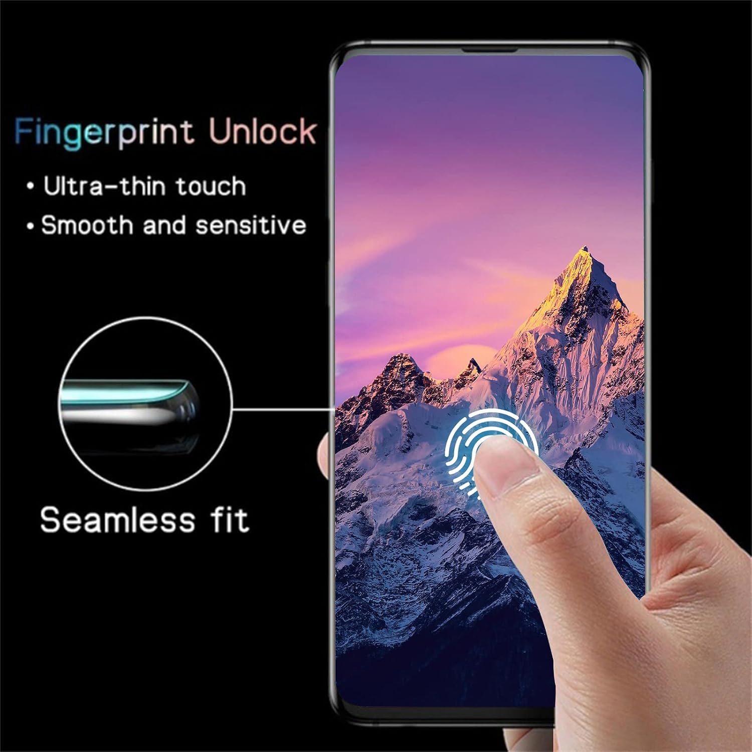 Arshek [2+2 Pack] Galaxy Note 10 Plus Screen Protector,9H Tempered Glass, Ultrasonic Fingerprint Compatible, HD Clear,Bubble-Free,3D Curved for Samsung Note10 5G Glass Protector