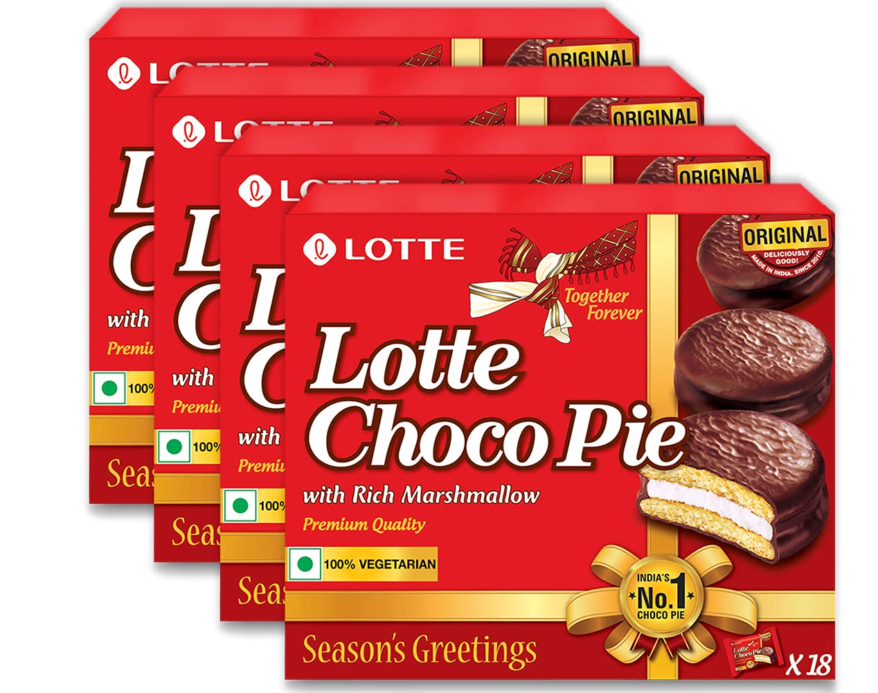 Lotte Choco Pie 504gm 18pcs Value pack, (Pack of 4) (B098N49BK6) Amazon Price History, Amazon Price Tracker