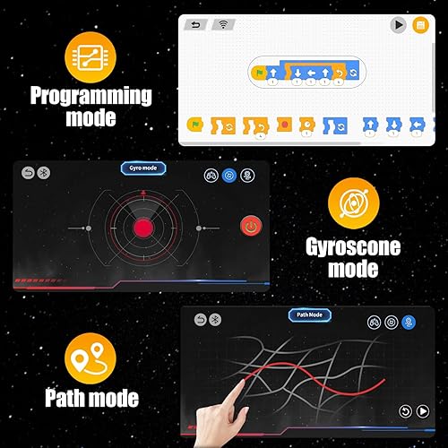 Miniatura 5 de Gohero Kit de construcción de robot, juguetes STEM 5 en 1 para niños de 8 a 10 años con control remoto y aplicación, kits técnicos de robótica con