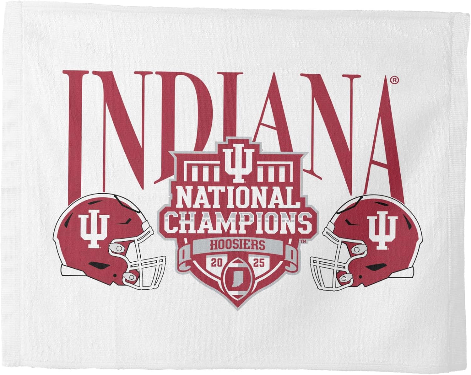 Northwest 2025 NCAA Football Championship Indiana Hoosiers Clincher Rally Towel, 15 x 18 inches