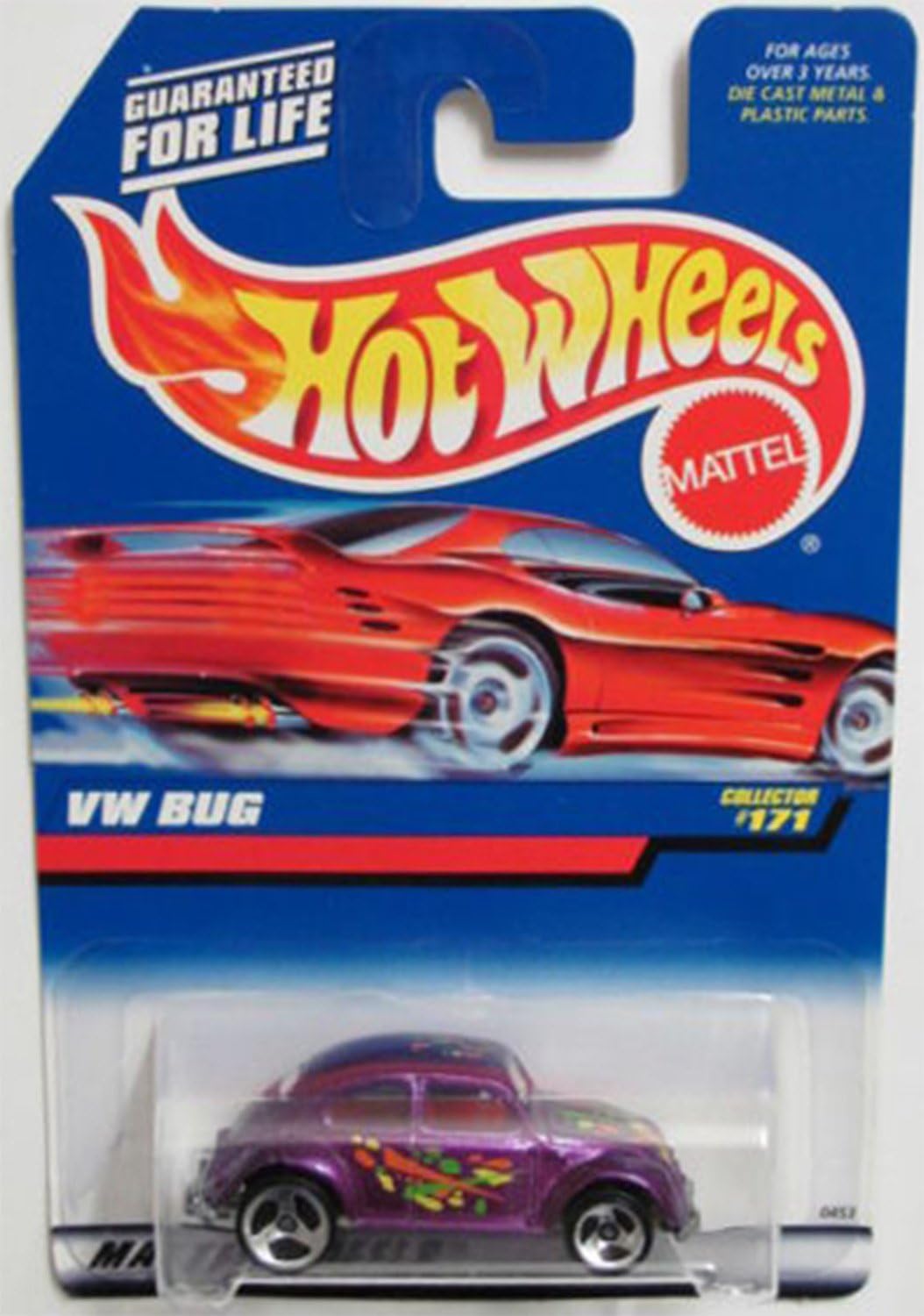 Mattel Hot Wheels 1998 1:64 Scale Purple VW Beetle Bug Die Cast Car Collector #171