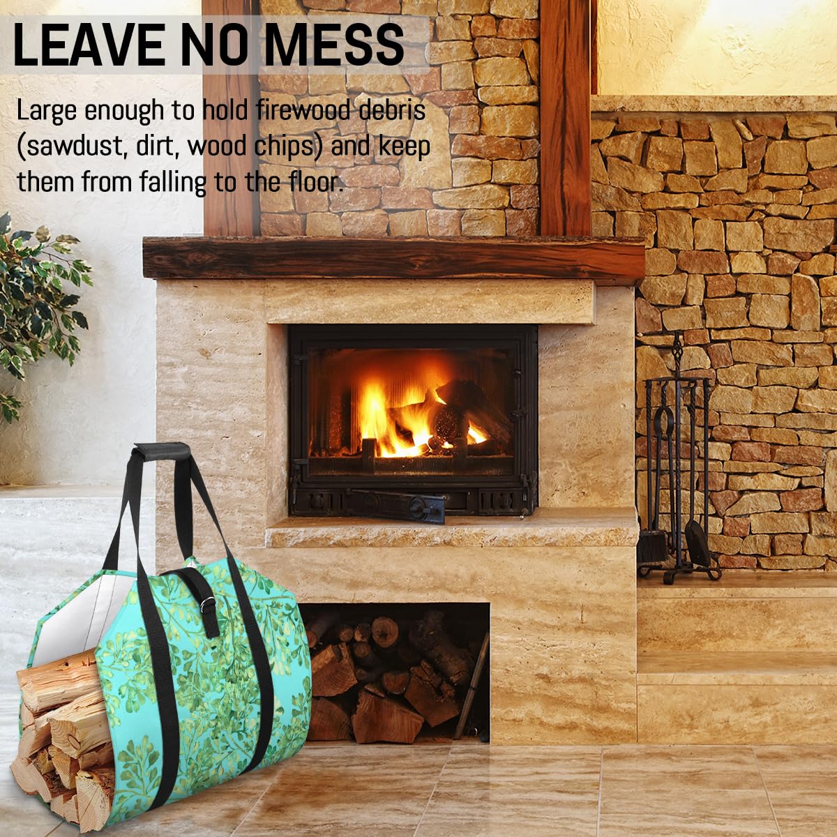 Cesto Per Legna Borsa Per Legna Da Ardere In Tela, Borsa Per ... - Leroy Merlin Borsa Legna Da Ardere Onetigris