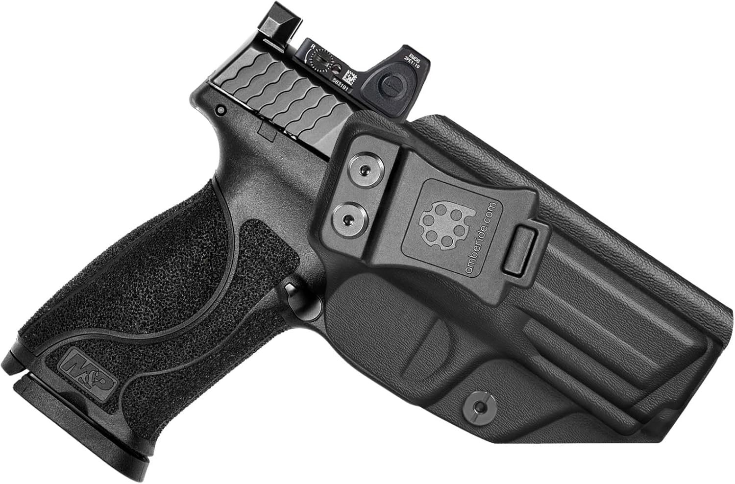 Amberide IWB Kydex Holster for Concealed Carry,Fits Glock 19/19X/23/32/26 Series & Glock 43/43X MOS, S&W M&P Shield 3.1",Ruger LC9/EC9S,Adjustable Cant IWB Right-Hand Pistol Holster