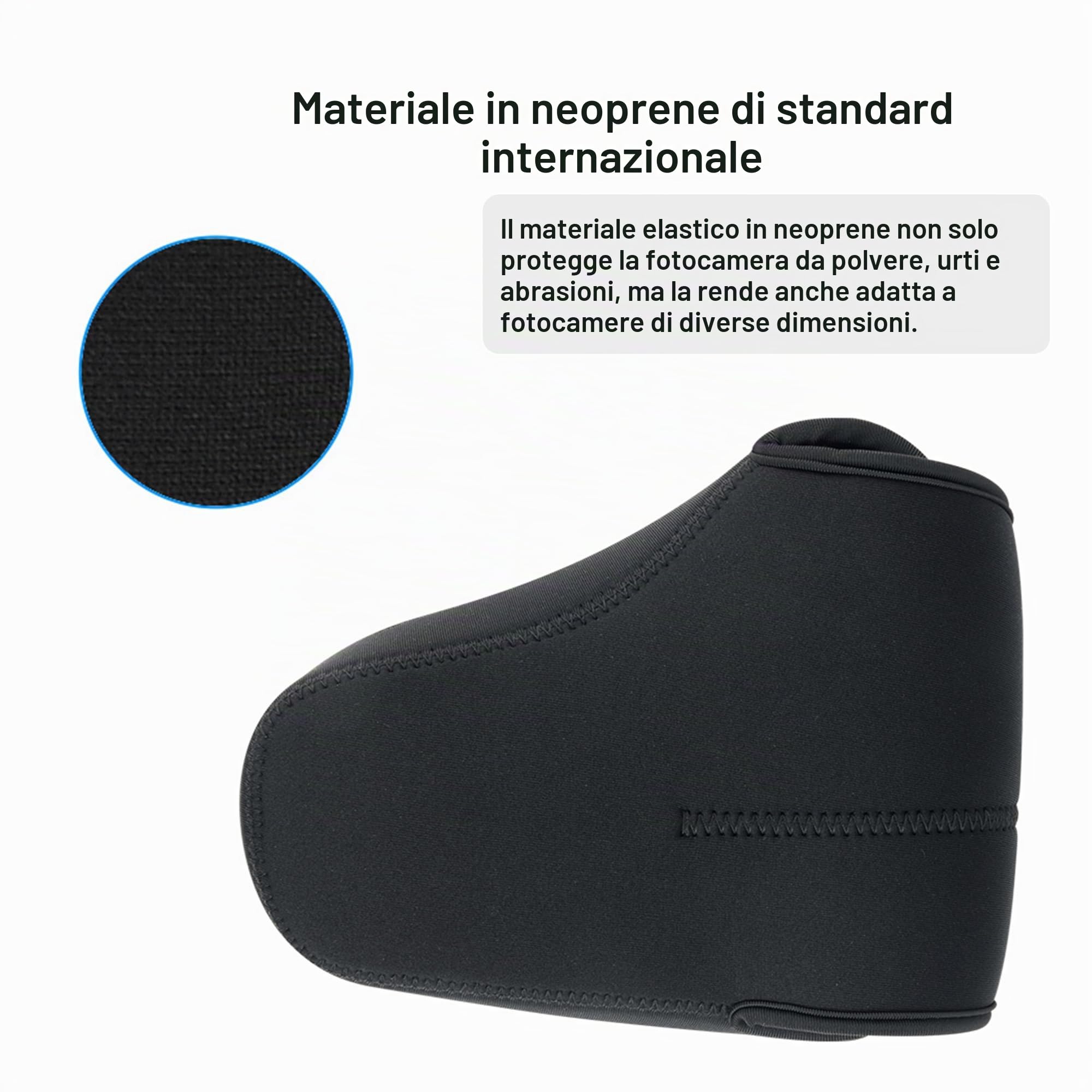 JJC - Custodia per fotocamera DSLR Custodia ultra leggera per Canon EOS 77D 80D 760D 750D 700D 60D Sony A1 A7S III Nikon D7500 7200 D7100 D5600 D5500 D5300 con obiettivo fino a 5.8x4.4x7.4 (nero)