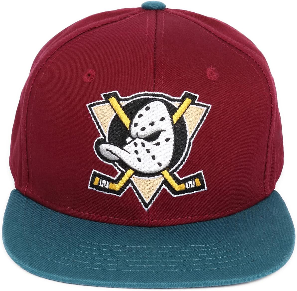 TRIVINKIN Mighty Ducks hat Men's Duck hat Hockey Cap Adjustable Snapback Baseball Hat with Embroidered Logo Size (S-XL)