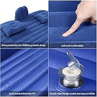 Vista 2 de FBSPORT Colchón de cama para automóvil, colchón de camping para automóvil, cama para dormir, colchón inflable de viaje, cama de aire para automóvil