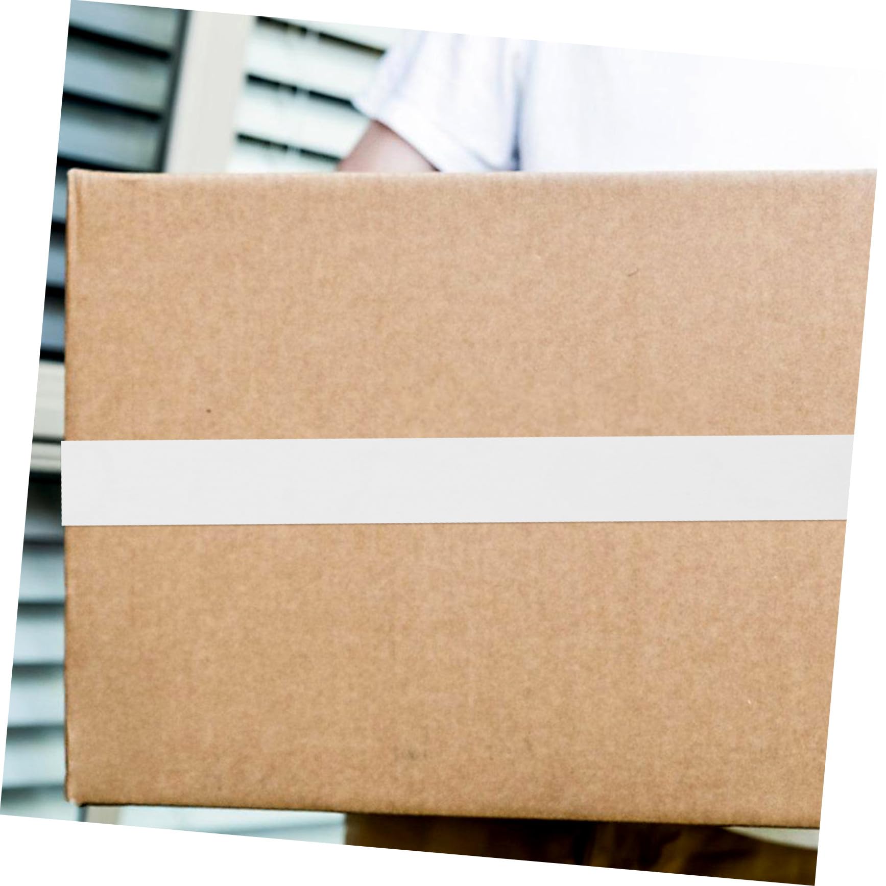 Housoutil 2rotoli Nastro Bianco Per Nastro Multifunzione in Carta in Carta Postale Per Scatole Per Spedizioni