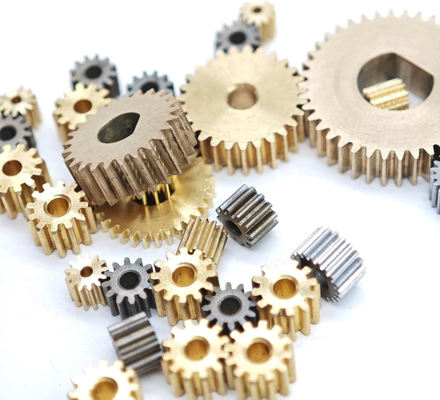 1pcs Brass Spur Cylindrical Gear Pinion 0.3 Module 120 Teeth Multiple Sizes(2mm thickness 4.98mm hole)(1.2mm thickness 25.02mm hole)