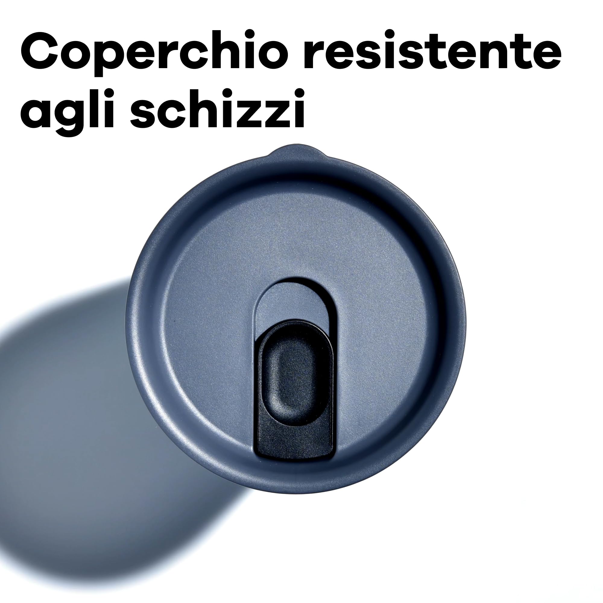 Hydro Flask - Tumbler - Bicchiere 355 ml (12 oz) con coperchio ermetico a incastro chiudibile antigoccia - Acciaio inossidabile a doppia parete con isolamento sottovuoto - Black