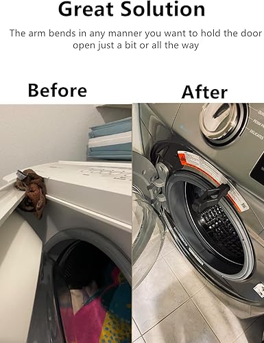 Miniatura 4 de Accesorio de puerta de lavadora de carga frontal, tapón magnético para puerta de lavadora, soporte para puerta de lavadora para la mayoría de