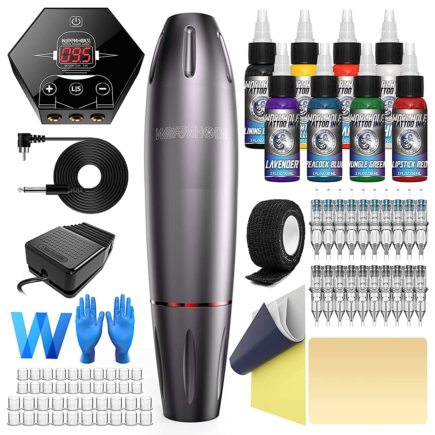 Wormhole Tattoo Kit Tattoo Machine Kit for Beginners with