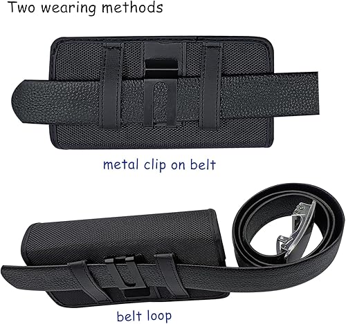 Miniatura 2 de Funda de teléfono doble para dos teléfonos, soporte para dos teléfonos, una funda de doble capa con clip para cinturón para iPhone 16 15 14 Pro Max