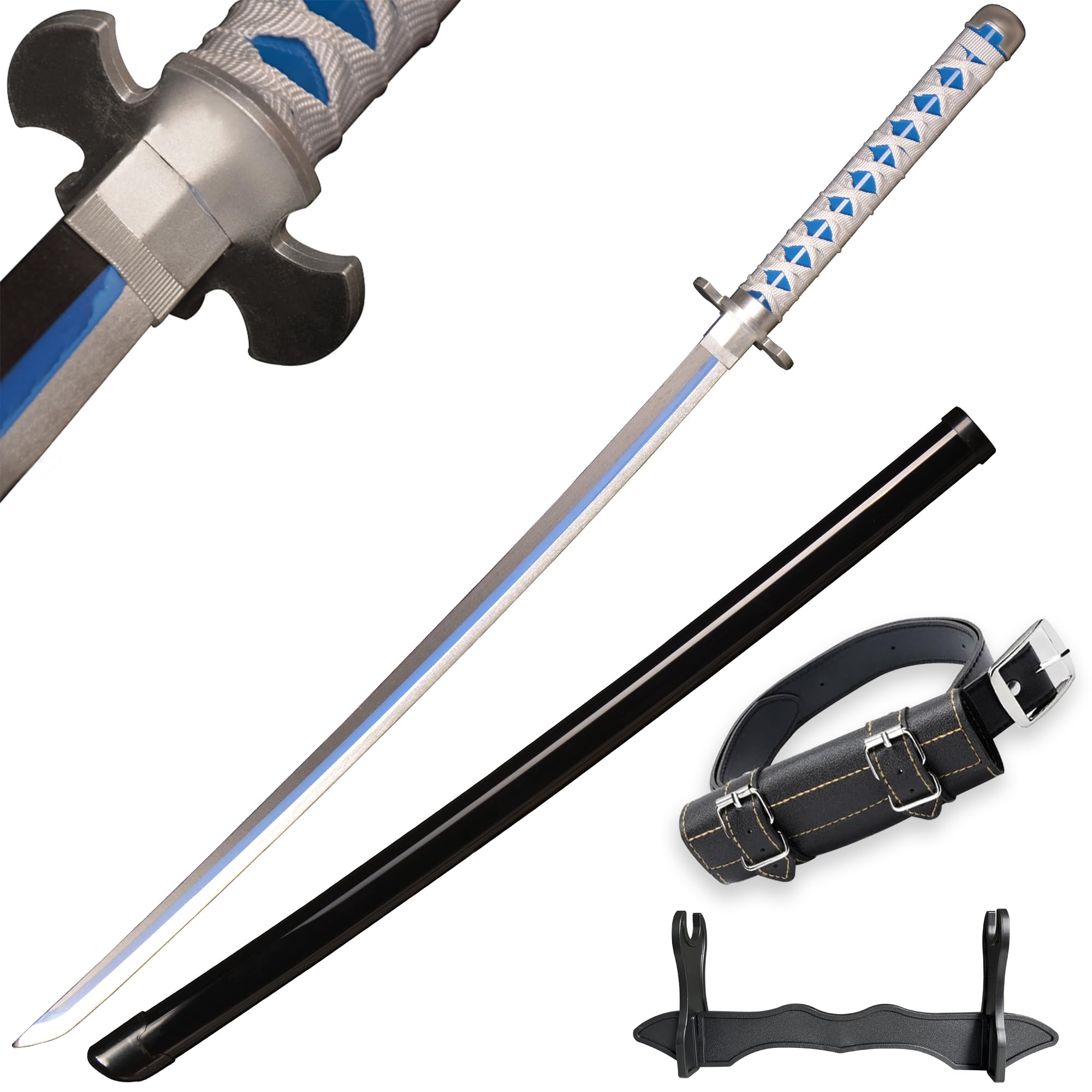 SV Wooden Anime Samurai Sword Cosplay, Demon Slayer Sword 39-inch Wooden Sword-a Variety of Styles to Choose from