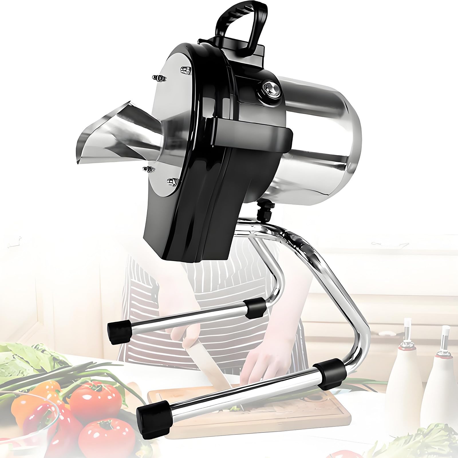 Krajalnica Do Warzyw Ze Stali Nierdzewnej, Komercyjna Krajalnica Do Szczypiorku, Siekaczka Do Szczypiorku, Szatkownica Do Szczypiorku, Robot Kuchenny Do Czosnku, Pieprzu, Chili 110LK