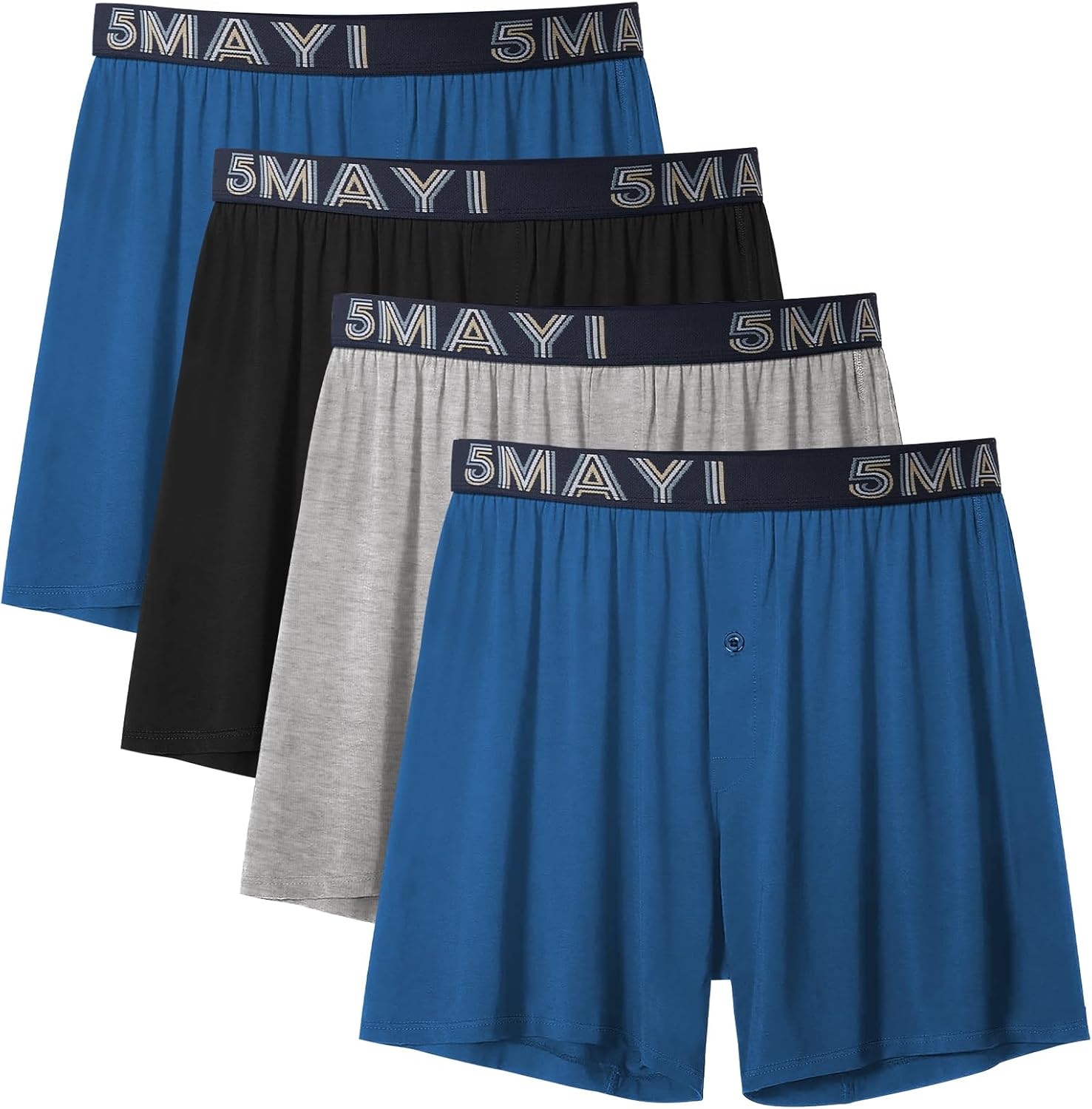 5Mayi Mens Boxers for Men Cotton Men's Underwear Boxer Shorts for Men Pack