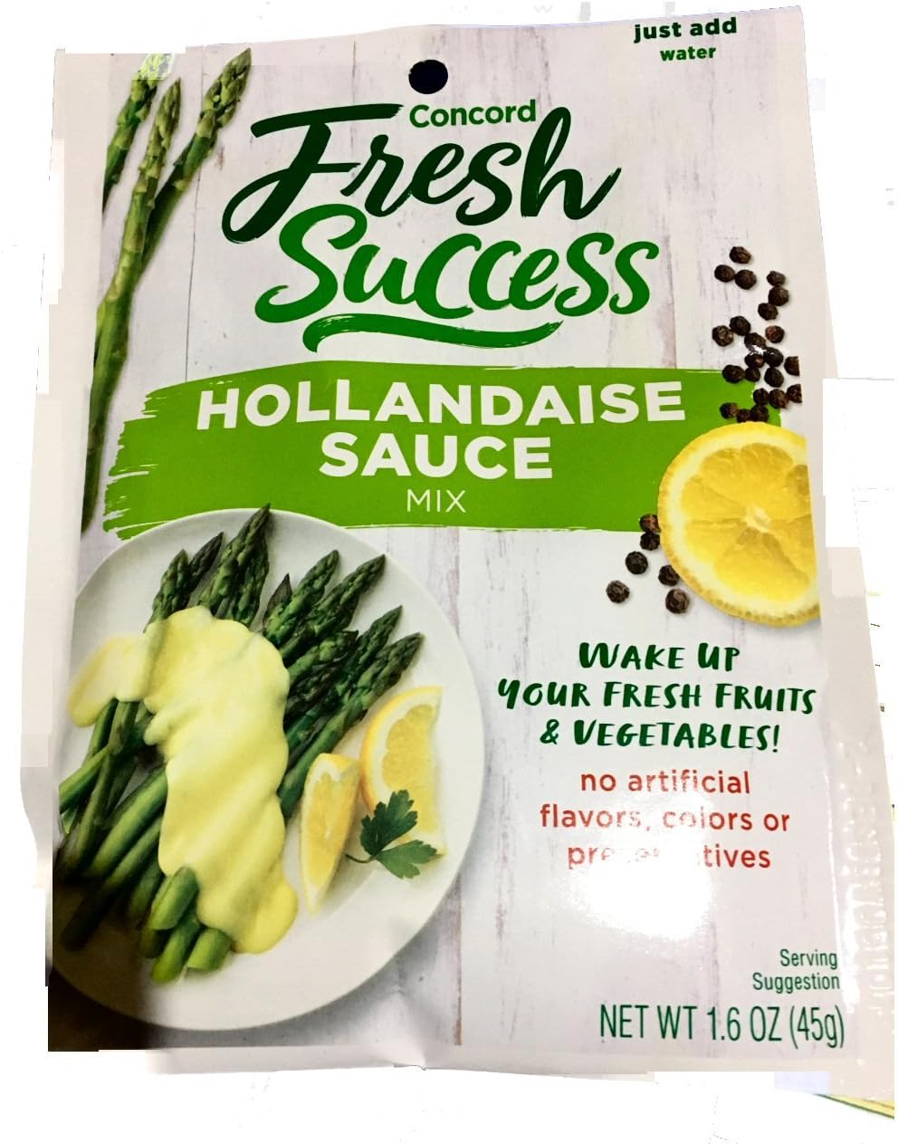 Concord Hollandaise Sauce, 1.6-Ounce Pouches (Pack of 18 )