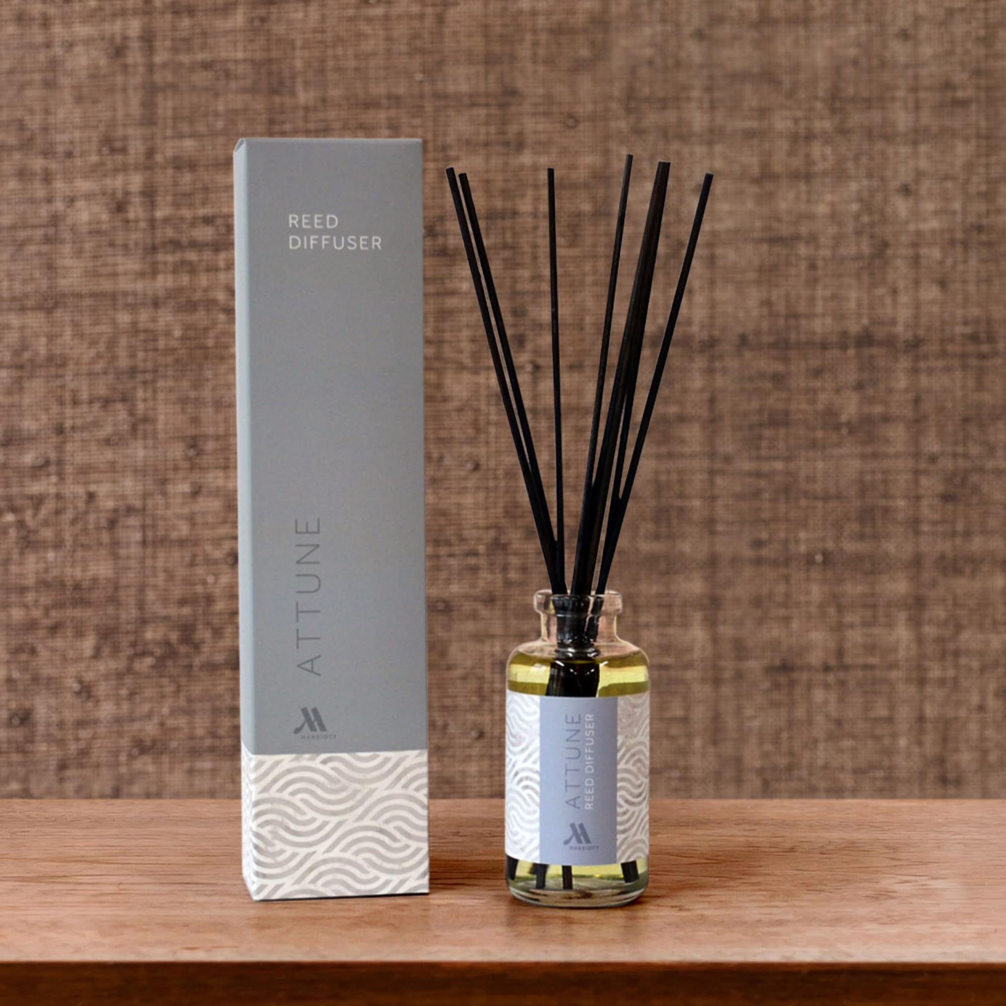Marriott Attune Reed Diffuser - Hotel Fragrance Collection - Room Diffuser - Scent of Apple, Grapefruit, Rose, Sage - 4 oz.