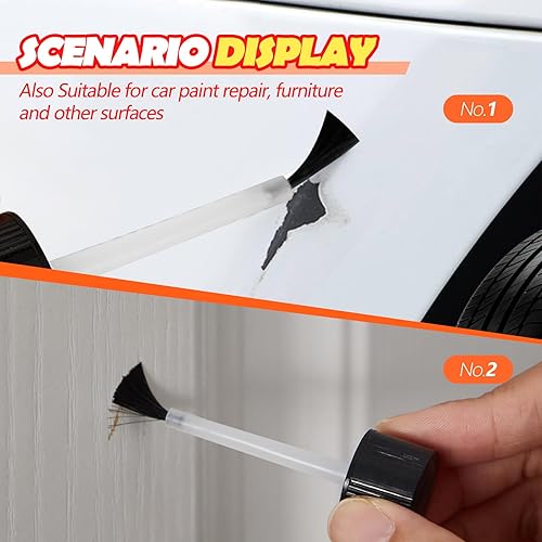 Miniatura 6 de Lallisa 24 botellas vacías de plástico con pegamento con aplicador de cepillo, botella de 1.7 onzas, botellas de pegamento vacías para niños