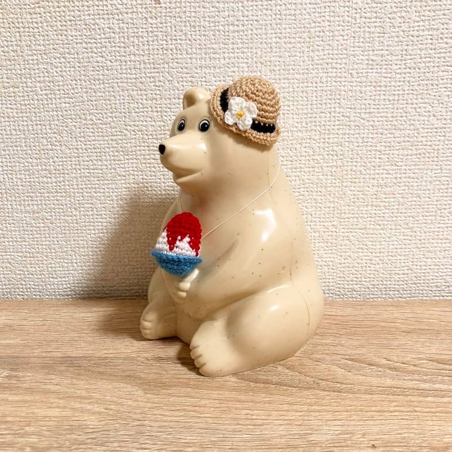 しろくま貯金箱＊ストロベリーセット しろくま貯金箱＊ストロベリーセット 置物