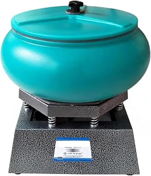 CEVIZ Vibratory Tumbler Polisher, Stone Polishing Machine, 17Inch Vibratory Rock Tumbler Bowl Tumbling Polishing Machine, Professional Rock Tumbler Kit, Convenient Operation